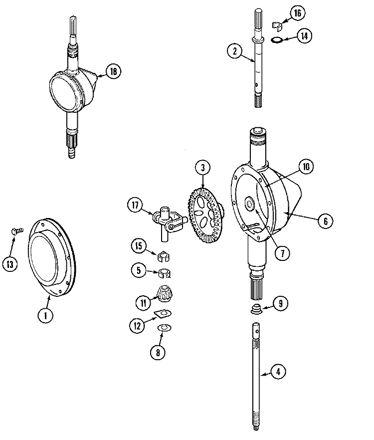 TRANSMISSION Diagram and Parts List for MAT12PRAEW  Maytag Washer