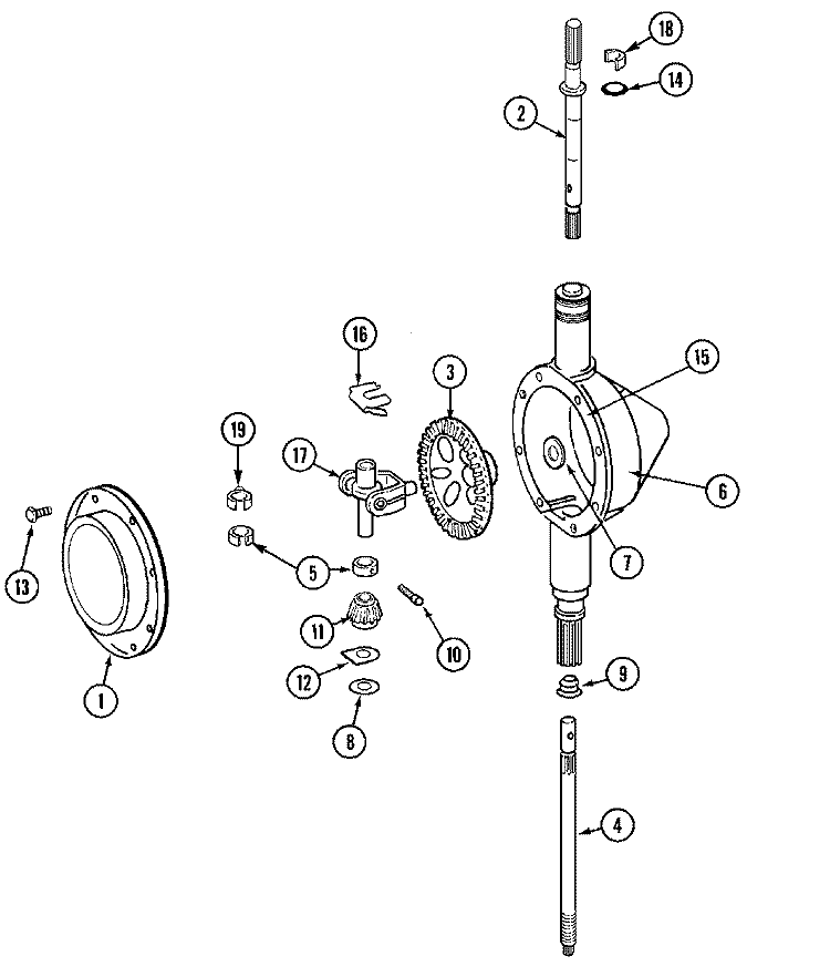 TRANSMISSION Diagram and Parts List for MAT13PNAEW  Maytag Washer