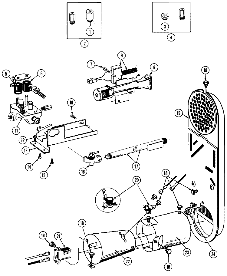 MOTOR DRIVE, BLOWER & BASE FRAME Diagram and Parts List for MDE26PCADW  Maytag Dryer