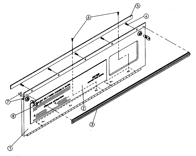 CONTROL DOOR ASSEMBLY Diagram and Parts List for DGS30PC1  Maytag Dryer