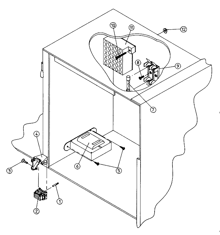 MICROPROC CONTROL BOX ASSEMBLY Diagram and Parts List for DG100PN1  Maytag Dryer