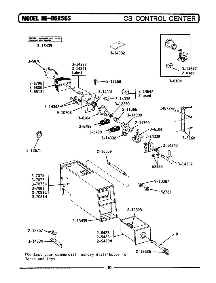 CONTROL CENTER Diagram and Parts List for DE25CS  Maytag Dryer