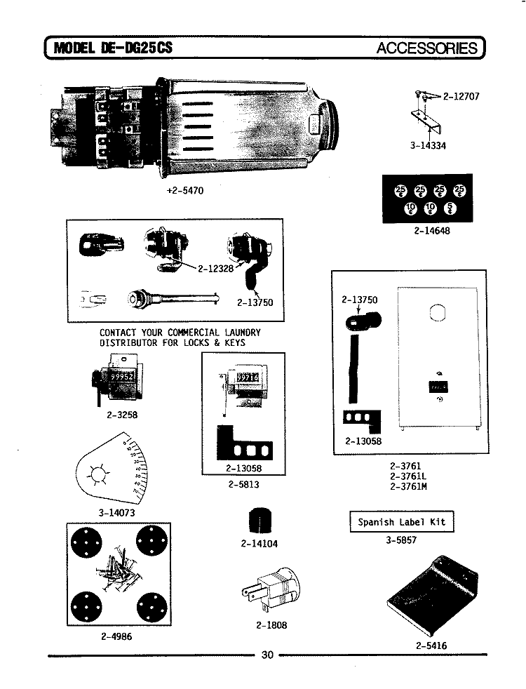INSTALLATION ACCESSORIES Diagram and Parts List for DE25CS  Maytag Dryer