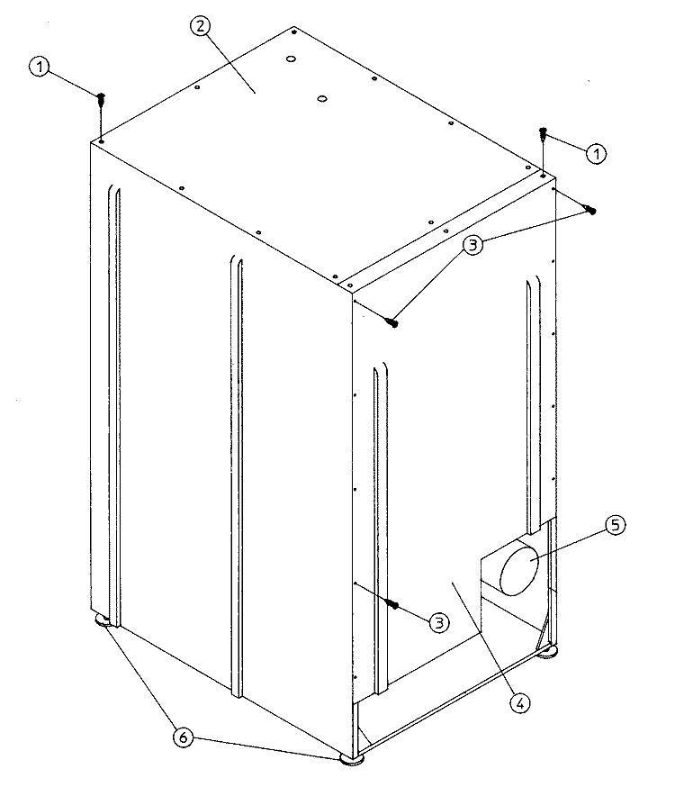 OUTER TOP / BACK GUARD ASSEMBLY (DG75PN1) Diagram and Parts List for DG75PN1  Maytag Dryer