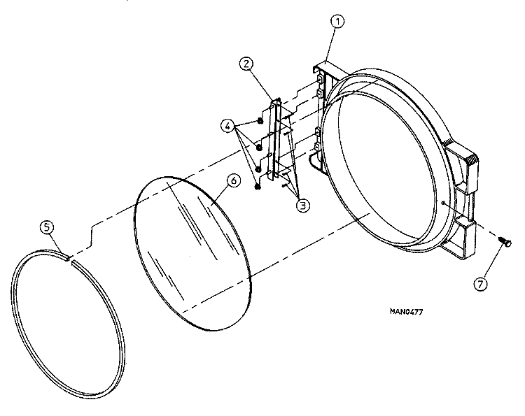 MAIN DOOR ASSEMBLY (LATCH TYPE DG75) Diagram and Parts List for DG75PN1  Maytag Dryer