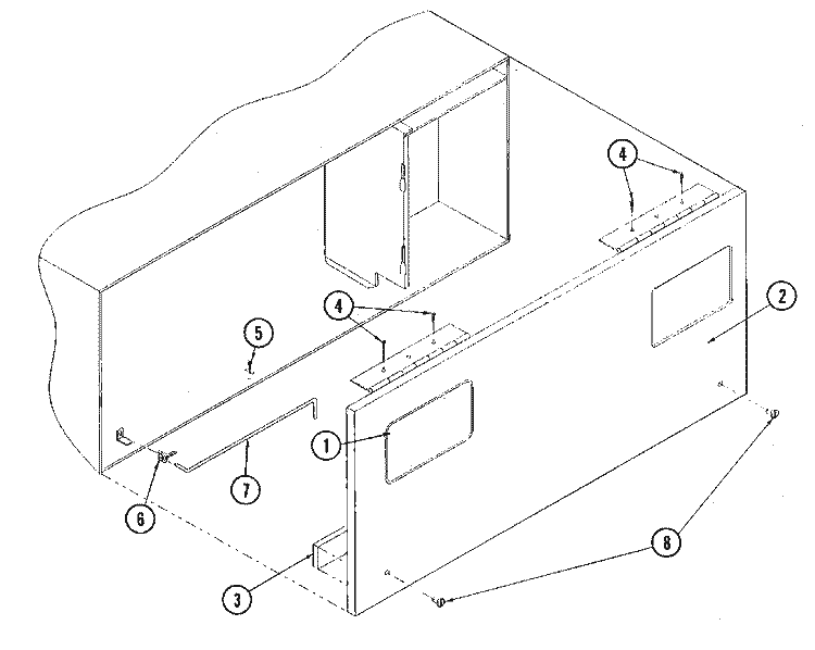 CONTROL DOOR ASY. (PROD 7 / 13 / 98 & AFTER) Diagram and Parts List for MDG75MNAWW  Maytag Dryer