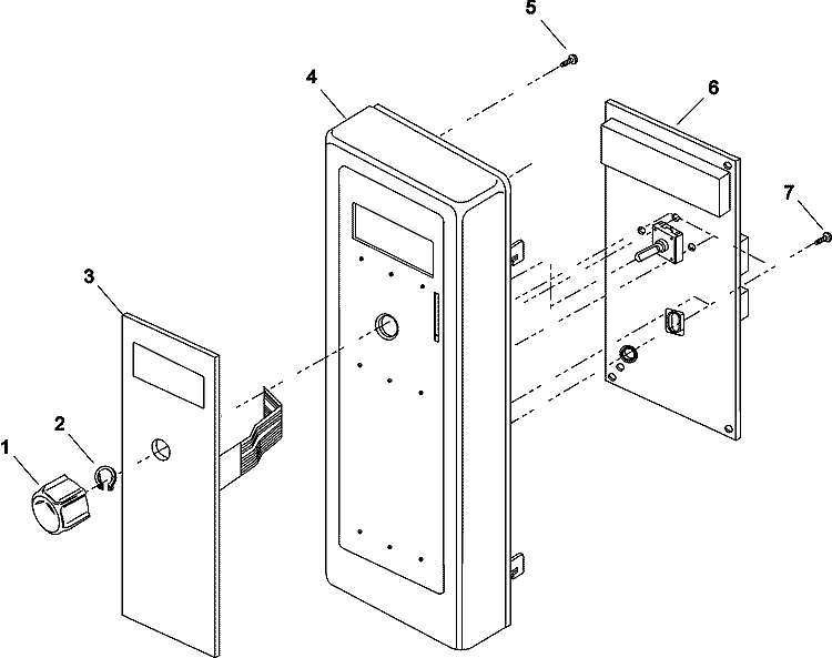 TIMER AND ESCUTCHEON Diagram and Parts List for RCS10PBDA P1330204M Amana Microwave