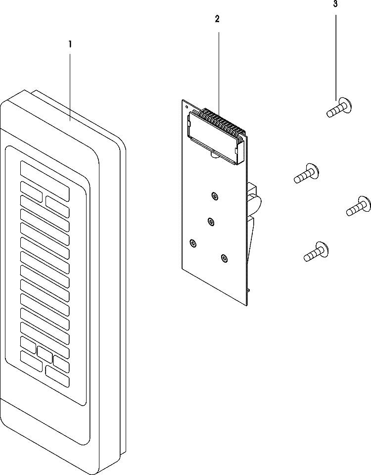CONTROL PANEL Diagram and Parts List for ALD510 P1331005M Amana Microwave