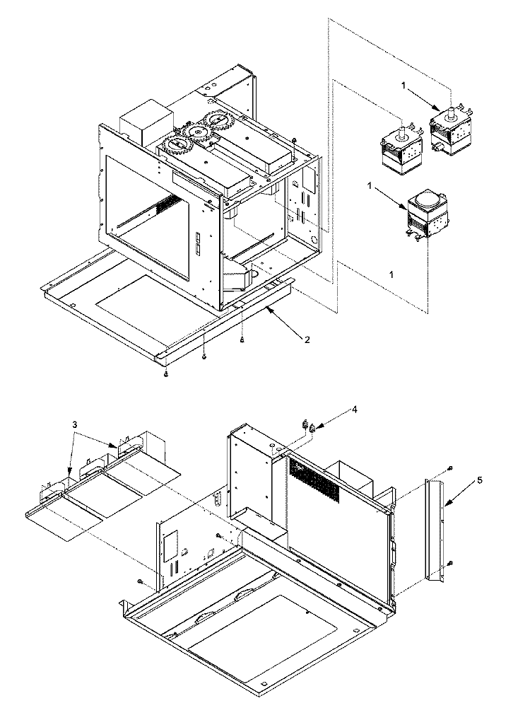CAVITY Diagram and Parts List for ASE9000 P1326309M Amana Microwave