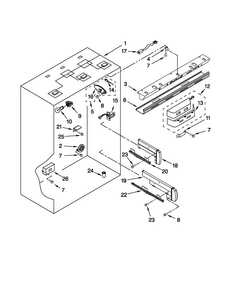 Refrigerator Liner Parts Diagram and Parts List for JB36NXFXRW02  Jenn-Air Refrigerator
