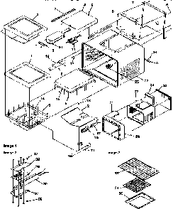 Cavity Diagram and Parts List for ARG7300W-P1143320NW  Amana Range
