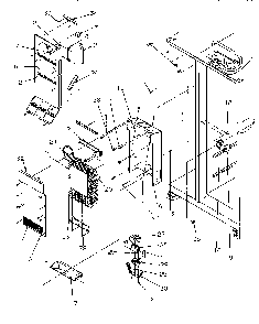 Evaporator & Air Handling Diagram and Parts List for SSD21SL-P1193901WL  Amana Refrigerator