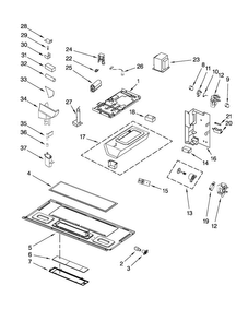 Interior And Ventilation Parts Diagram and Parts List for MMV6180WS1  Maytag Microwave