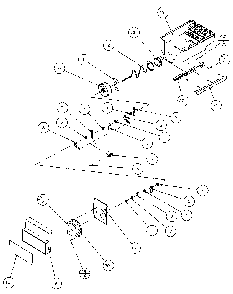 Crushed Ice Bucket Diagram and Parts List for 36768-P1135803W  Amana Refrigerator
