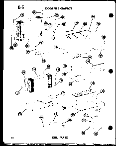 Coil Parts Diagram and Parts List for 11-5J P54336-67R Amana Air Conditioner
