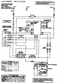 Wiring Schematic Diagram and Parts List for SA1475000  Amana Microwave