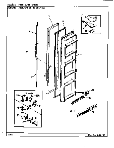 Part Location Diagram of 72046-10-HW Whirlpool Panel, frz. door (hw)