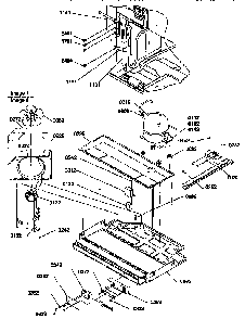 Machine Compartment Diagram and Parts List for 67272-P1311001WW  Amana Refrigerator