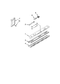 Control Panel Parts Diagram and Parts List for JS48CXFXDB01  Jenn-Air Refrigerator