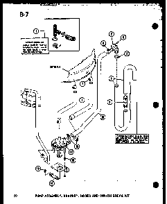 Pump Assembly Diagram and Parts List for TAA800 P75751-7W Amana Dryer