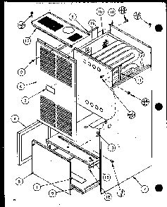 Section 8 Diagram and Parts List for GHI115A35C P6983133F Amana Heater