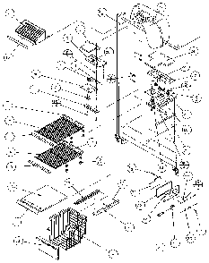 Freezer Shelving And Refrigerator Light Diagram and Parts List for 36048-P1122102W  Amana Refrigerator