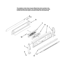 Control Panel Parts Diagram and Parts List for MGR6751BDS18  Maytag Range