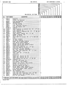 Unit Compartment/system Page 2 Diagram and Parts List for 18060-0A  Admiral Refrigerator
