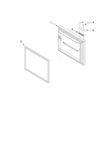Freezer Door Parts Diagram and Parts List for MBB1953WEB0  Maytag Refrigerator