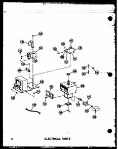 Electrical Parts Diagram and Parts List for RVH-2 P72908-1M Amana Range Hood