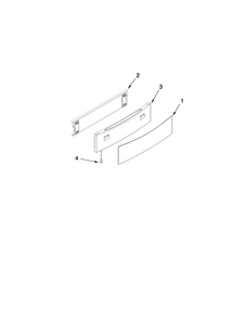 Drawer Parts Diagram and Parts List for JES9750BAS18  Jenn-Air Range