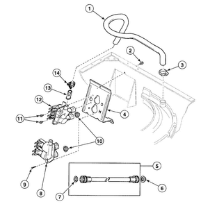 Valve Assy Diagram and Parts List for SWT520LN  Speed Queen Washer