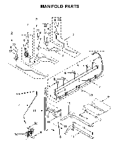 Manifold Parts Diagram and Parts List for 66475223711  Kenmore Range