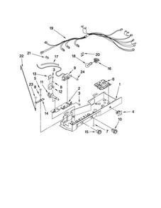 Control Parts Diagram and Parts List for ASD2520WRW00  Amana Refrigerator