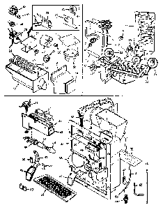 Refrigerator Ice Maker Diagram and Parts List for JRTI234B M8C05A Jenn-Air Refrigerator