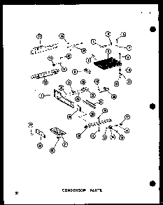 Condensor Parts Diagram and Parts List for SRI19W-A-P60350-49WA  Amana Refrigerator