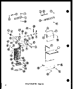 Evaporator Parts Diagram and Parts List for SRI519D-P73900-19W  Amana Refrigerator