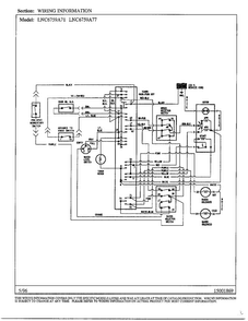 Wiring Information Diagram and Parts List for LNC6759A71  Admiral Washer