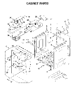 Cabinet parts Diagram and Parts List for MED8230HC0  Maytag Dryer