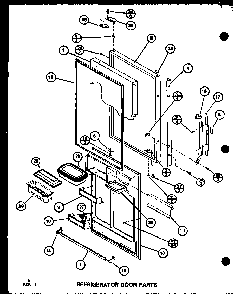 Section 7 Diagram and Parts List for BX20K-P7812503W  Amana Refrigerator