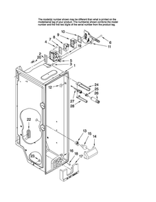 Refrigerator Liner Parts Diagram and Parts List for JC2225GEKB13  Jenn-Air Refrigerator