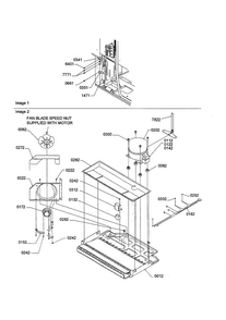 Machine Compartment Diagram and Parts List for TS25TE-P1308001WE  Amana Refrigerator