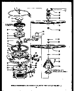 Section 15 Diagram and Parts List for DCR-225-1C-OK  Caloric Dishwasher
