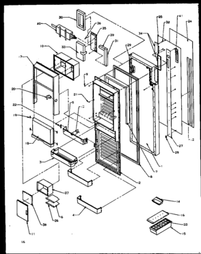 09 - REF DOOR Diagram and Parts List for ELECREF  Maytag Refrigerator