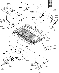 Machine Compartment Diagram and Parts List for SRD522SW-P1184707WW  Amana Refrigerator