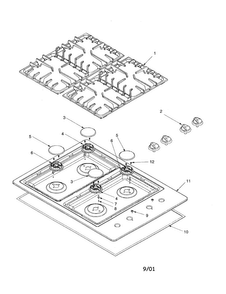 Part Location Diagram of RS2410001 Whirlpool DISCONTINUED