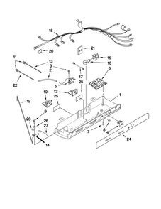 Control Parts Diagram and Parts List for MSD2573VES02  Maytag Refrigerator