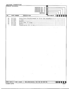Transmission Page 3 Diagram and Parts List for 6432A  Norge Washer