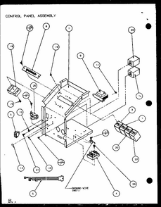 Control Panel Assembly (pth12300er/p9812615r) (pth12400er/p9872115r) Diagram and Parts List for PTH12300ER P9812615R Amana Air Conditioner