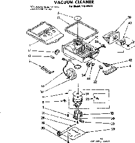 Base Assembly Diagram and Parts List for 11620820  Kenmore Canister Vacuum